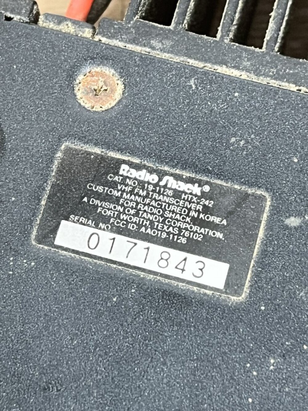 Radio Shack HTX-242-Meter Amateur VHF-FM Mobile Transceiver No Mic - Picture 8 of 9